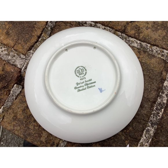 Copenhagen B&G #9073 Country Christmas Limited Edition 7” Porcelain Plate 1973 - Picture 3 of 4